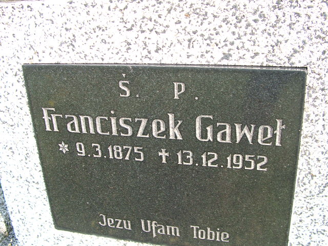 Adam Gaweł 1953 Polanka Wielka - Grobonet - Wyszukiwarka osób pochowanych