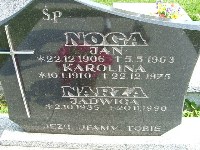 Karolina Noga 1910 Polanka Wielka - Grobonet - Wyszukiwarka osób pochowanych